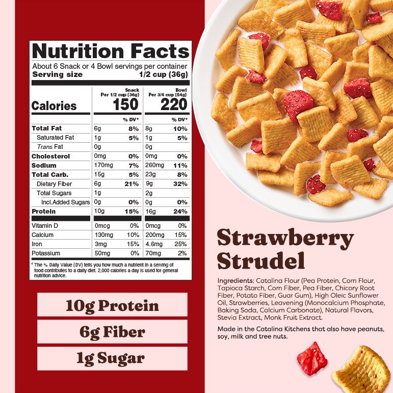 Strawberry Strudel with Strawberries Cereal - Bright Touch