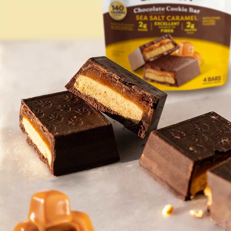 Sea Salt Caramel Chocolate Cookie Bars - Soft Pick