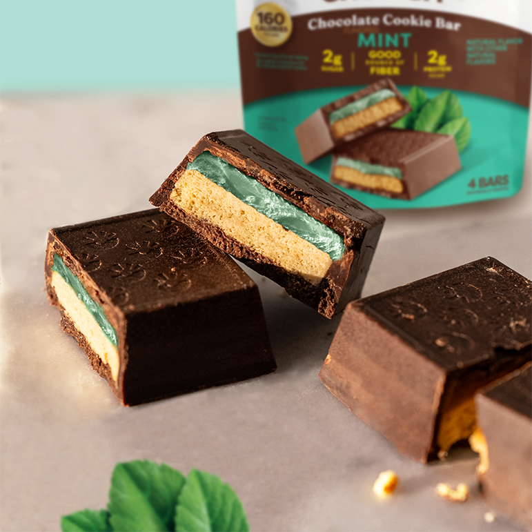 Mint Chocolate Cookie Bars - Classic Finish