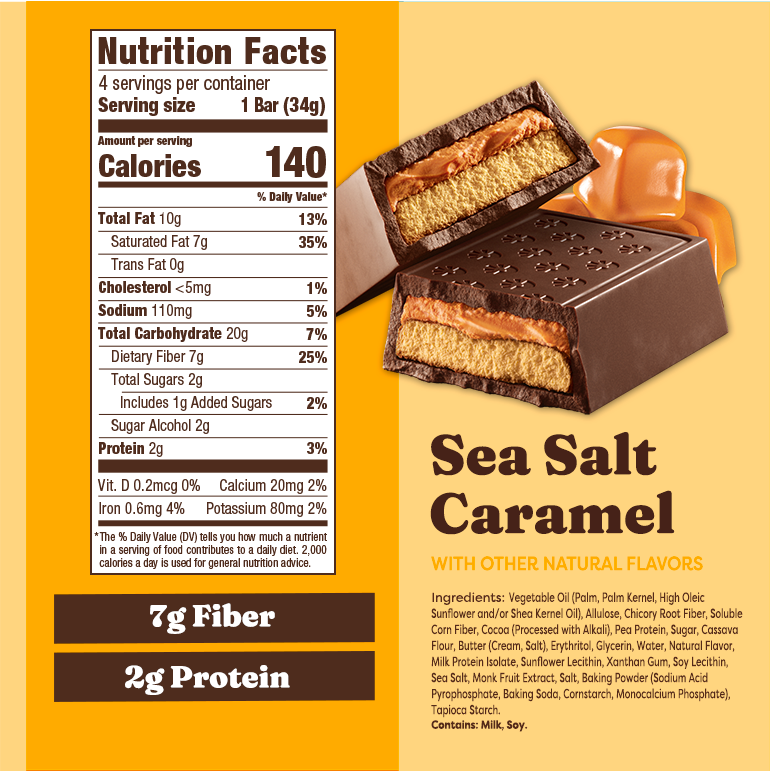 Sea Salt Caramel Chocolate Cookie Bars - Soft Pick